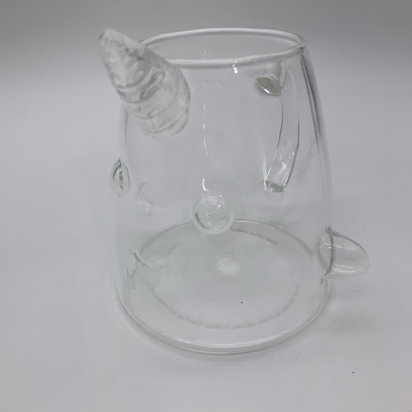 Elf- Mr. Narwhal 3-D 16 Oz Clear Glass Milk/Juice i Cup Drinking Glass Christmas - Picture 8 of 12